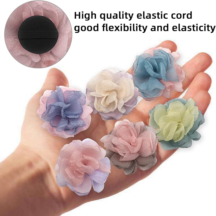 6Pcs Dog Collar Accessories, Floral Charms Decorations for Cats and Dogs