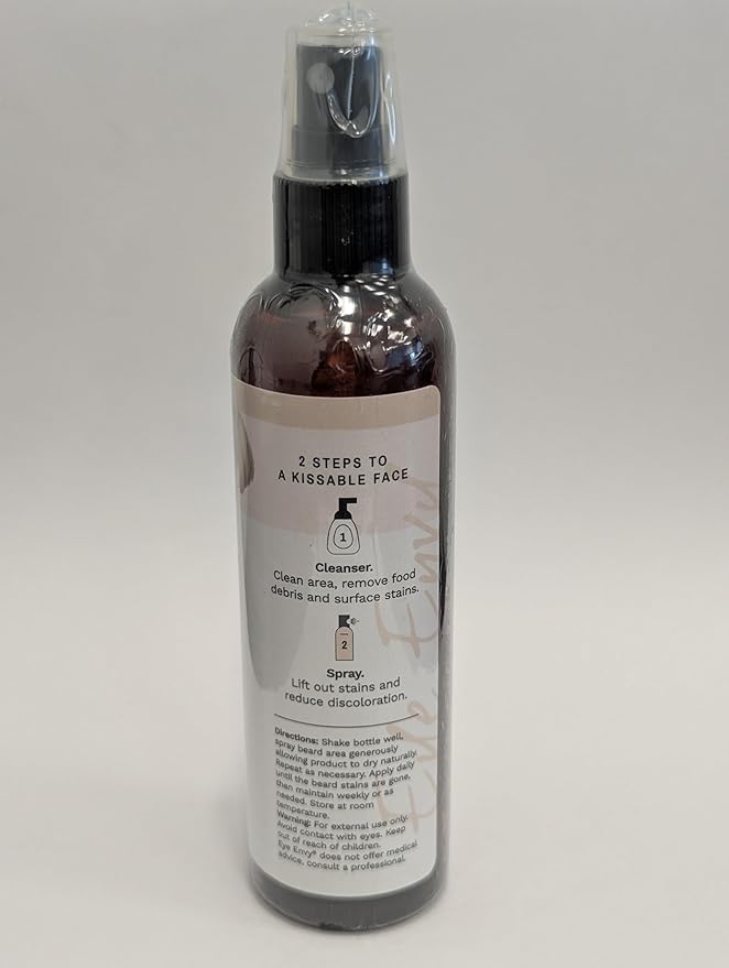 Eye Envy Beard Stain Remover Spray for Dogs/Cats. 100% Natural, Safe. Remove Stains from Drooling, Saliva, Food, Runoff from Tearing. Treats The Cause. Removes Odors. Keeps Dog Beards Clean. 4oz