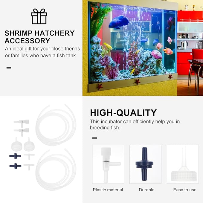 balacoo Shrimp Hatchery Kit 2 Sets DIY Artemia Hatching Aquarium Incubators with Soda Bottle Accessories for Fish Egg Breeding and Aquatic Pet Care