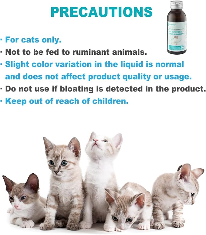 Cat Immune Support Liquid Supplement – L-Lysine & Astragalus – Enhances Immunity and Relieves Feline Herpes Symptoms – Nutritional 3.38oz (100ml) for Cats of All Ages