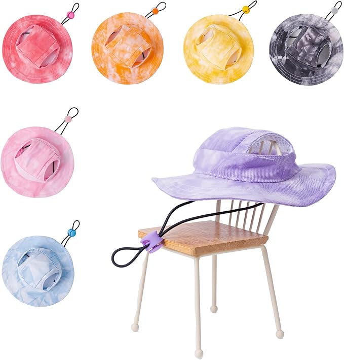 Pet hat with Ear Holes Sunscreen Baseball Cap Suitable for Small and Medium-Sized Dogs Outdoor Climbing hat in Summer Pet Products (Pink, X-Large)