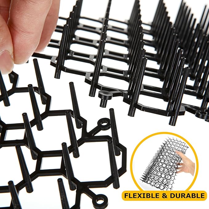 Cat Scat Mat with Spikes - Repellent Deterrent for Cats, 16.5 x 13.4inches