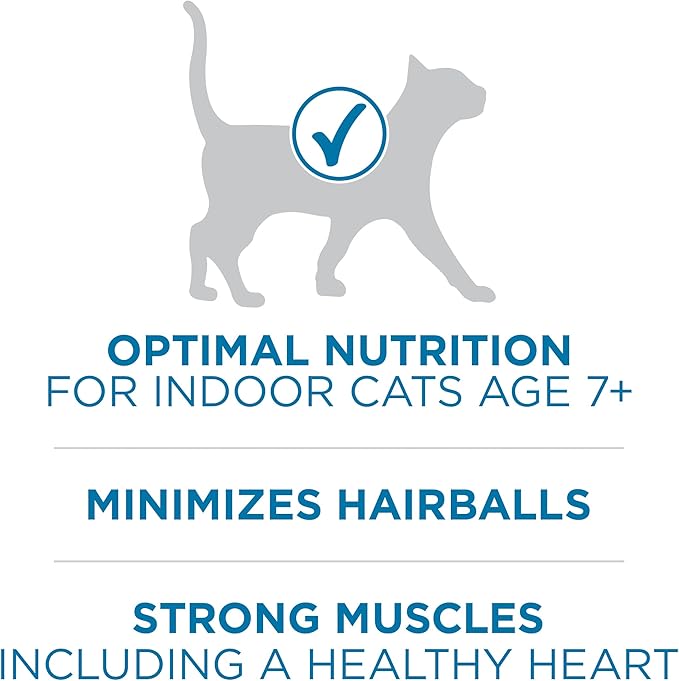 Purina ONE High Protein, Natural Senior Dry Cat Food, Indoor Advantage Senior+ - 3.5 lb. Bag