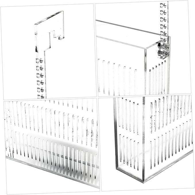 SUPVOX Fish Breeding Box for Aquarium Portable Isolation Tank with Hanging Hook for Betta and Shrimp Breeding Easy Installation Observation Lightweight Design