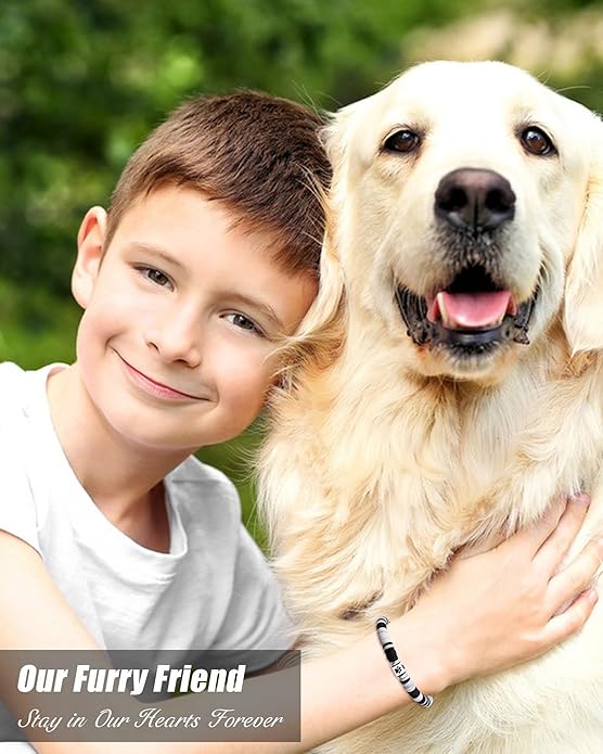 Dog Memorial Gifts for Loss of Dog, Pet Memorial Gift for Dogs, Bracelet for Women Men Who Loss of Beloved Dogs Cat Furry Friend