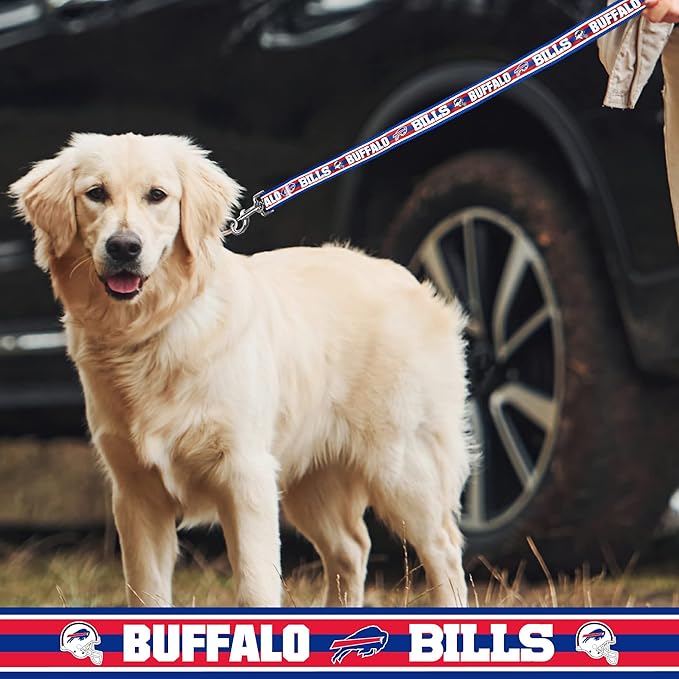 NFL PET Leash Buffalo Bills Dog Leash, Small Football Team Leash for Dogs & Cats. A Shiny & Colorful Cat Leash & Dog Leash Licensed by The NFL