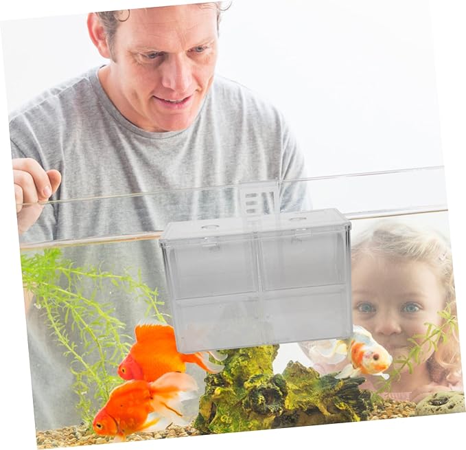 Generic Fish Breeding Box with Hook Mount Incubator and Tank Divider for Aquarium Prevents Fish Easy to Install and Shrimp Hatchery