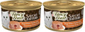 Fancy Feast Purina Savory Centers with Chicken Wet Cat Food Pate with Gourmet Gravy Center - 3 oz. Cans,(Pack of 48)