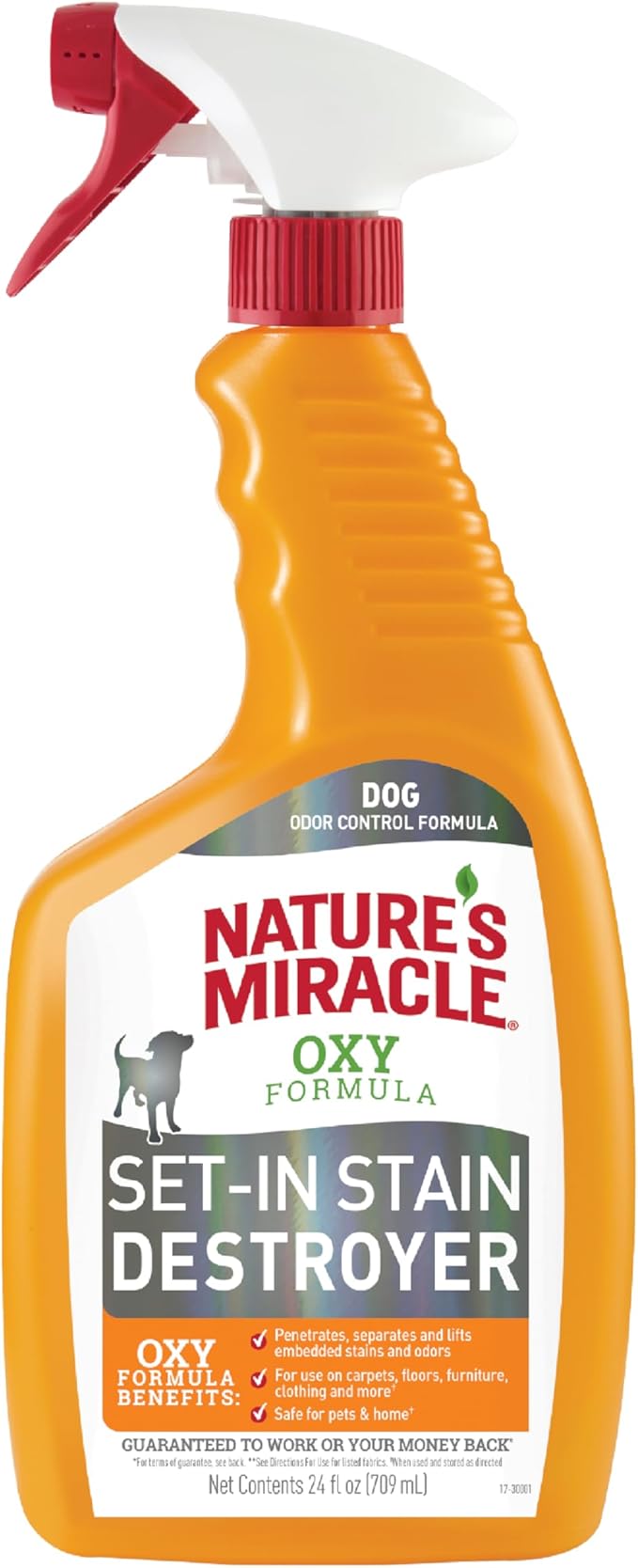 Nature’s Miracle Set-In Stain Destroyer For Dog Messes, 24 Ounces, Oxy Formula With Orange Scent