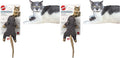 SPOT Flat Mouse Frankie with Catnip - Cat Toy, Fuzzy Mice with Catnip and Crinkle Sound, Perfect Size for Pouncing on, Chasing, Hunting - 5.5in Plush Toys, Assorted Colors (Pack of 2)