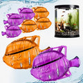 Aquarium Water Clarifier | Clear Cloudy Fish Tank Water Treatment, Safe for Freshwater & Saltwater Fish and Plants - Orange & Purple, 6 Pack