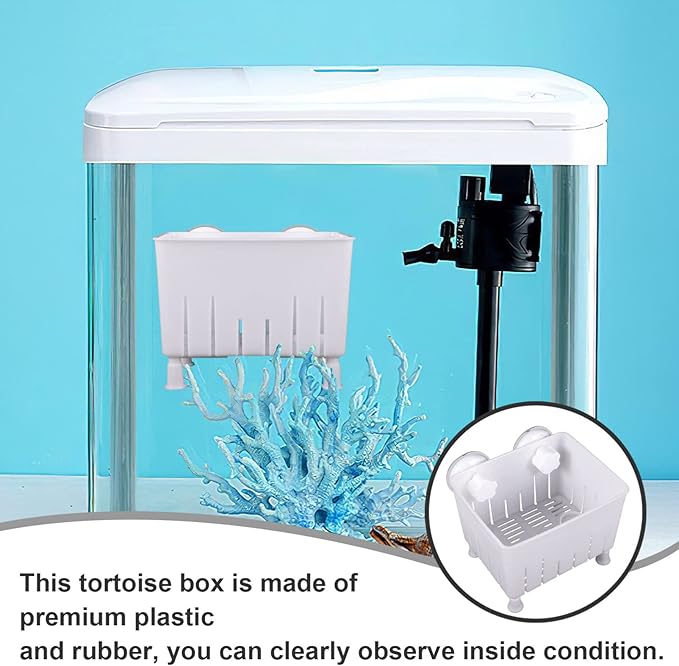 1set Fish Breeder Box Tortoise Isolation Container Fish Hatching Box Feeding Trough Multi-Functional Aquarium Breeding