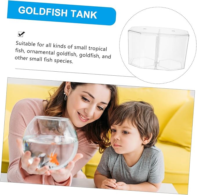 BESPORTBLE Fish Breeding Box Cups Transparent Divider Tank for Guppies Bettas Clownfish Safe Hatchery for Fry Isolation and Increased Survival Rate