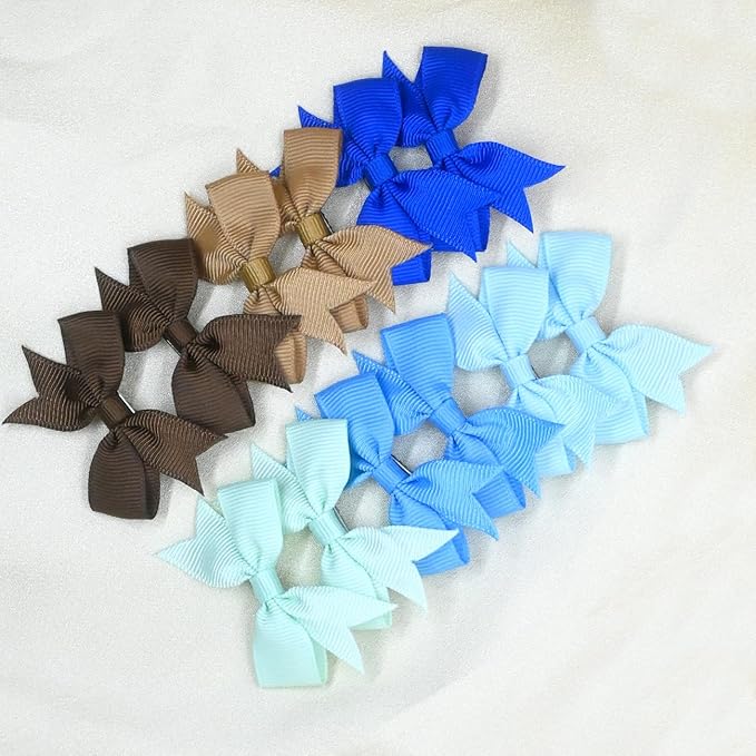 40PCS Dog Hair Bows with Clips 2Inch Girl Small Dog Apparel Accessories for Pet Puppy Cat 20 Color Pairs