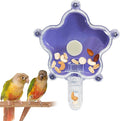 BNOSDM Bird Foraging Toys Cockatiel Foraging Wheel Parrot Cage Spinning Toys Parakeet Enrichment Puzzle Feeder Toy for Budgies Lovebirds Canaries (Purple)