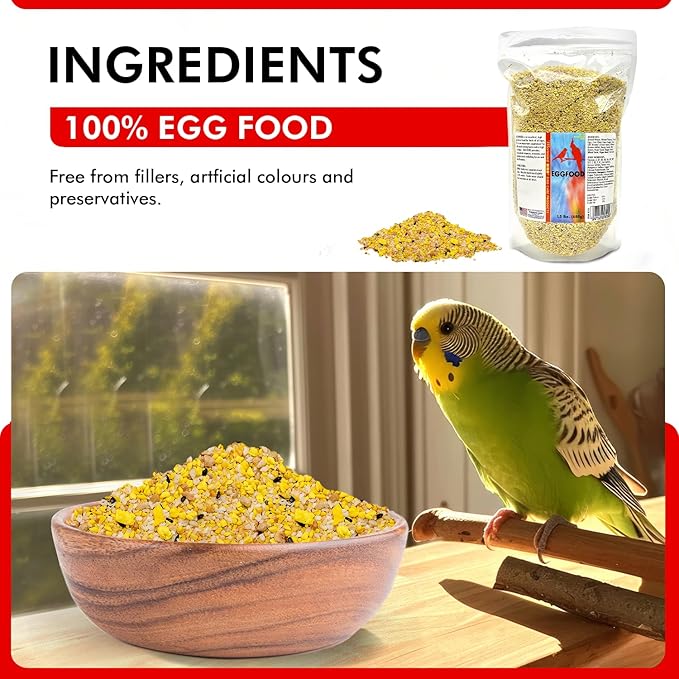 Morning Bird Eggfood 1.5 lbs – Protein-Rich Soft Food Food for Birds - High in Protein - Vitamins & Minerals – Supports Growth, Digestion & Feather Health – Ideal for Breeding Birds