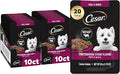 Cesar Filets in Gravy Wet Dog Food, Porterhouse Steak Flavor, 1.76 oz. Mini-Pouch, 20 Count