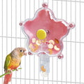 BNOSDM Bird Foraging Toys Cockatiel Foraging Wheel Parrot Cage Spinning Toys Parakeet Enrichment Puzzle Feeder Toy for Budgies Lovebirds Canaries (Pink)
