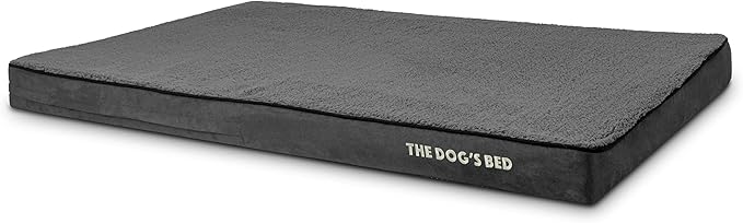 The Dog’s Bed Orthopedic Memory Foam Dog Bed Mattress, PlushFabric, Grey Plush, XXXL, 4-Inch