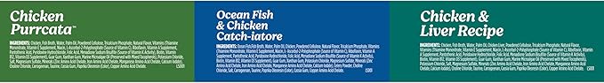 Nutrish Grain Free Chicken Lover's Whole Health Blend Variety Pack Wet Cat Food, 2.8 oz. Cup, 12 Count (Rachael Ray)