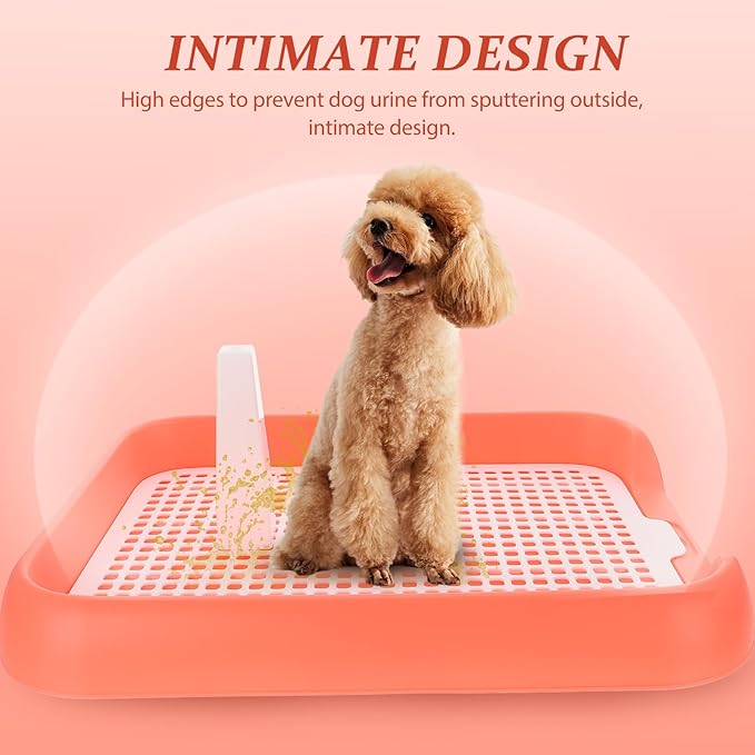 Mesh Dog Toilet Tray Indoor Puppy Potty Trainer Anti-Slip Dog Pee Tray Lightweight Durable 6.9X5.5 Inch for Easy Cleaning and Training