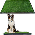 Downtown Pet Supply Dog Grass Pad with Tray, 20 x 30 - Outdoor and Indoor Potty System for Dogs with Replaceable Synthetic Grass Pee Turf - Portable and Waterproof Turf Dog Potty