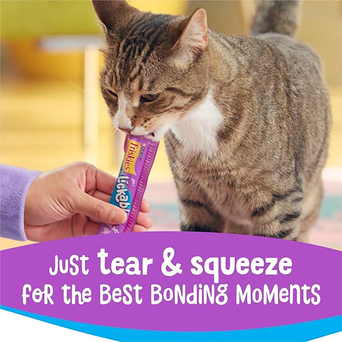 Purina Friskies Lil’ Lickables with Tuna Lickable Cat Treats - 16 oz (Pack of 32)