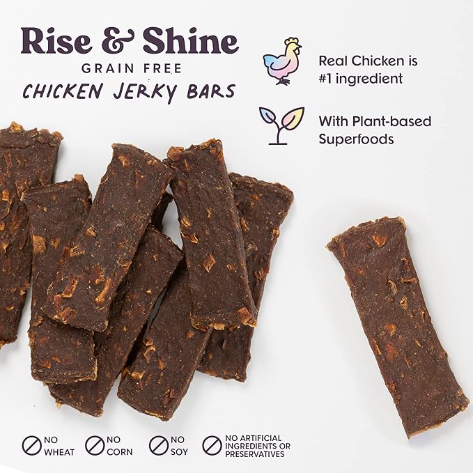 Bundle x Joy Dog Jerky Treats - Variety 3-16 Oz Bags Bags, Beef, Chicken & Salmon, Natural Superfood - Corn, Poultry, Soy & Grain Free Dog Treats Made in USA Only