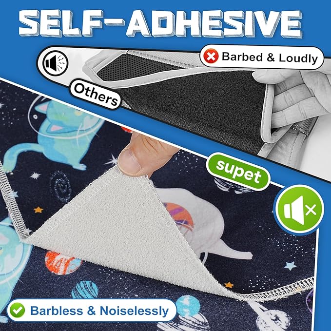 Supet Cat Grooming Wrap for Cutting Nails, 2026 Self-Adherent Cat Wrap, Anti-Escape Calming Cat Swaddle Wrap for Medicine, Nail Clipping, Teeth Brushing, Ear Cleaning (Space, XL)