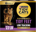 Purina Tidy Cats Performance Plus Tidy Feet Low Tracking Scented Clumping Multi Cat Litter with Clean Linen Scent - 22 lb. Box