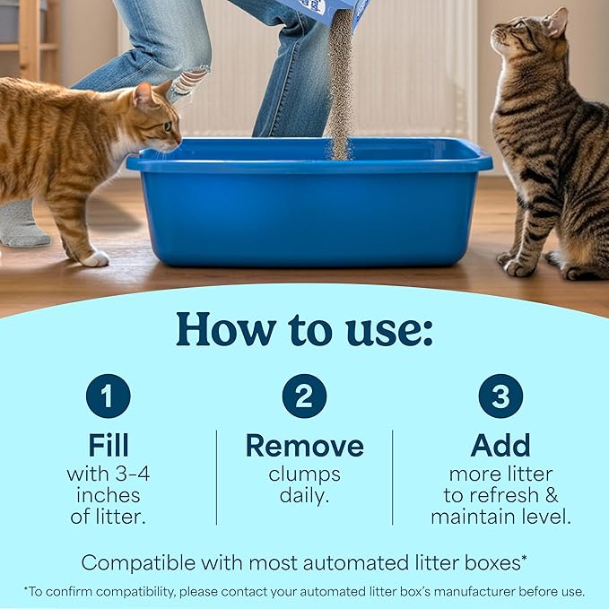 Fresh Step Simply Unscented Clumping Litter, Fresh Step Unscented Cat Litter With Activated Charcoal Technology, 14 lb. Box