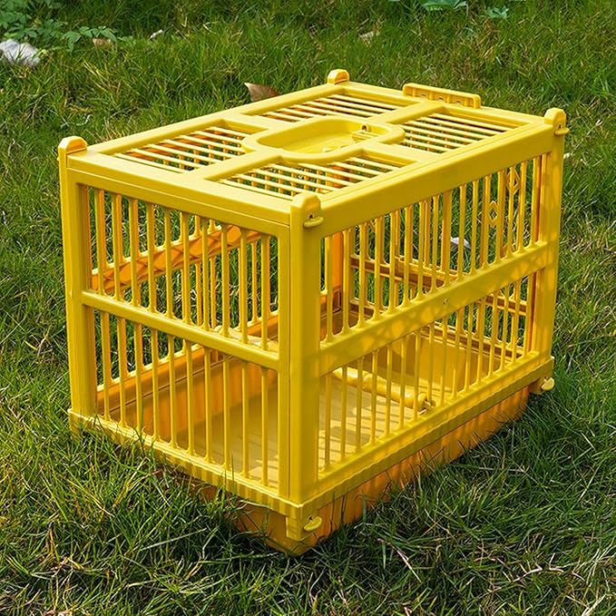 Bird Carrier Travel Cage - Birds Transport Cage with Standing Perch - Multifunctional Parrot Carrier,for Parrot Parakeet Cockatiel Conure Finch Lovebird Cockatoo Travel Indoor Outdoor Walking