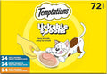 Temptations Lickable Spoons, Soft Lickable Cat Treats, Adult Wet Cat Treats, Variety Pack, 72 Spoons
