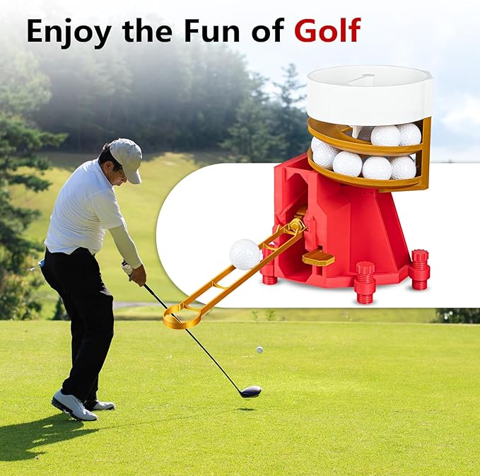 Golf Ball Dispenser, Golf Ball Launcher Pro, Automatic Golf Ball Dispenser & Launcher Pro, High-Capacity Hands-Free Practice Machine