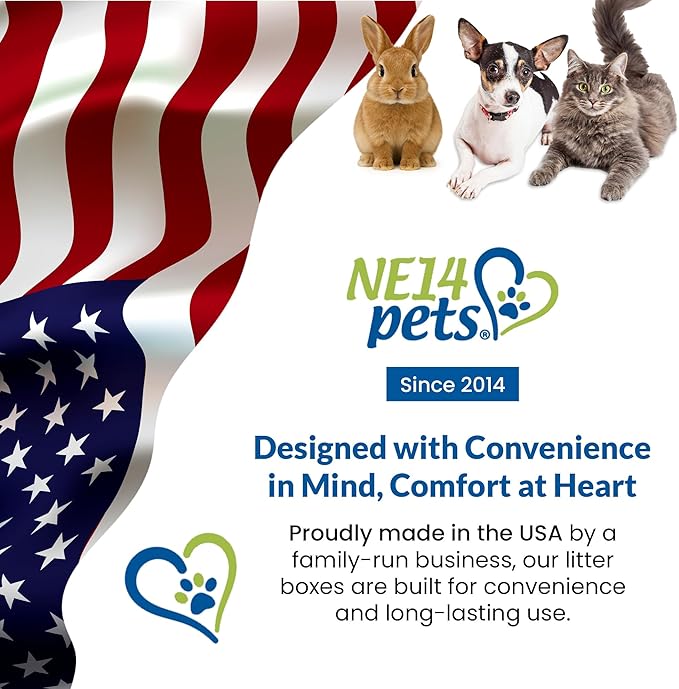 Dog Litter Box, Blue Color, Small Size, Durable & Pet Safe Puppy Litter Box, Indoor Open Top Entry Dog Litter Pan, Comfortable for Dogs, Great for Small Dogs up to 6 lbs (2 Pack)