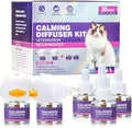 Cat Calming Pheromone Diffuser Effectively Relieve Anxiety Stress Cat Calming Diffuser Comfort for Cats Refill Reduce Fighting Spraying and Scratching Calm Relaxing 48ml/Bottle Fits All Cats