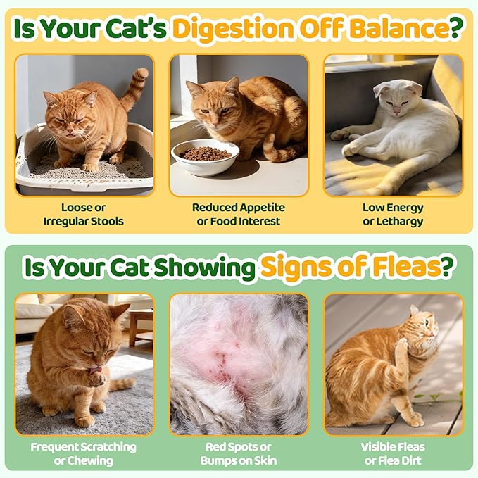 Flea and Tick Prevention for Cats, 500 Cat Flea Treatment with Probiotics Chewables, Crunchy & Creamy Treats Natural Oral Flea Supplement with Skin & Coat, Digestive Support - Chicken, Krill Flavor