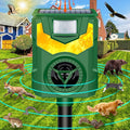 Solar Animal Repeller Outdoor,2025 Upgrade Ultrasonic Animal Repeller,Cat Repellent Outdoor,Squirrel Repellent with Motion Sensor & Flame Light,Waterproof Raccoon Repellent Devices,Repel,Deer,Rabbit