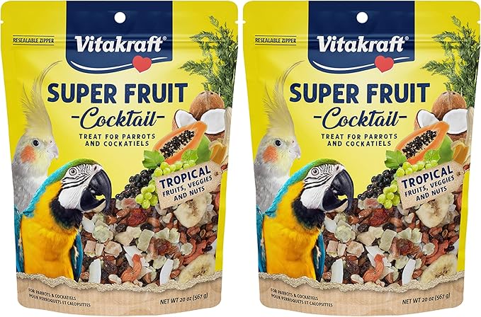 Vitakraft Super Fruit Cocktail Parrot and Cockatiel Treat 40 oz.