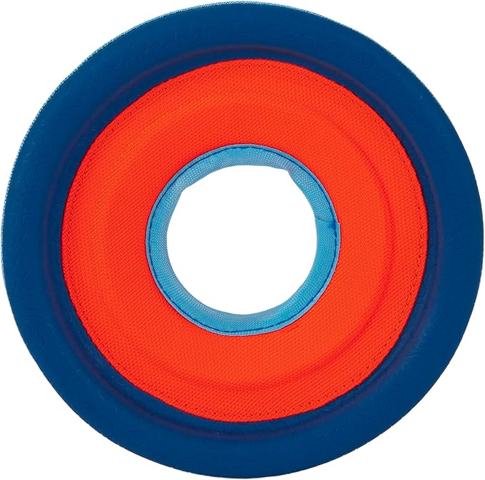 Chuckit! Zipflight Flying Disc Dog Toy, Small (6"), Green and light Blue