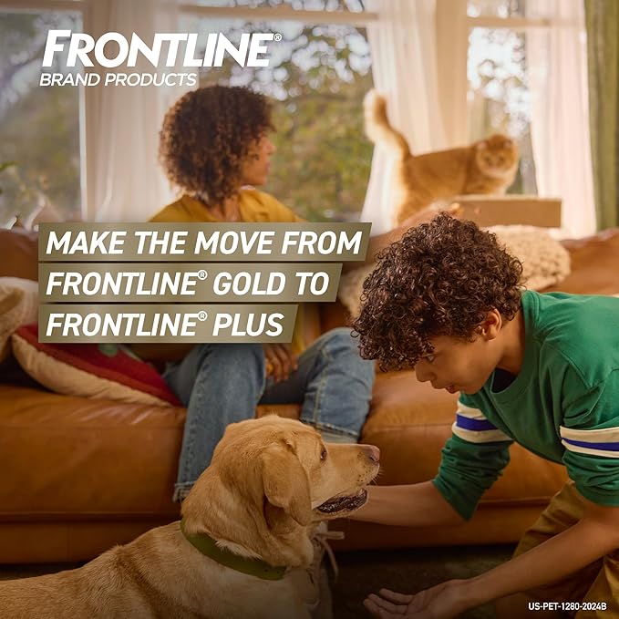 FRONTLINE Gold Flea & Tick Treatment for Medium Dogs Up to 23 to 44 lbs., Pack of 3