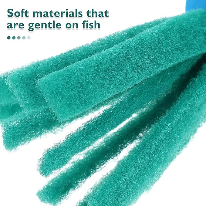 Homoyoyo10Pcs Fish Egg Collector Spawning Mop, Replacement Breeder Mop Floating Aquarium Breeding Tool for Betta Guppy Killifish Egg Laying Species Fish Tank Aquarium Fry Hiding Decorations Green