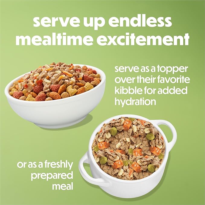Purina Beneful Freshly Prepared Blends Wet Dog Food With Beef, Carrots, Peas, and Barley - (Pack of 8) 10 oz. Tubs