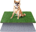 Dog Grass Mat with Pee Pad, Artificial Indoor Turf Grass Potty Training Pads for Dogs Tray Doggies Washable Reusable Puppy Pads Leakproof Pee on Outdoor Patio Balcony Apartment(24.5x39'')