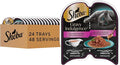 Sheba Gravy Indulgence Adult Wet Cat Food, Wet Food for Cats Salmon Entree in Extra Gravy, 2.6 oz. Twin-Pack Trays (24 Count, 48 Servings)