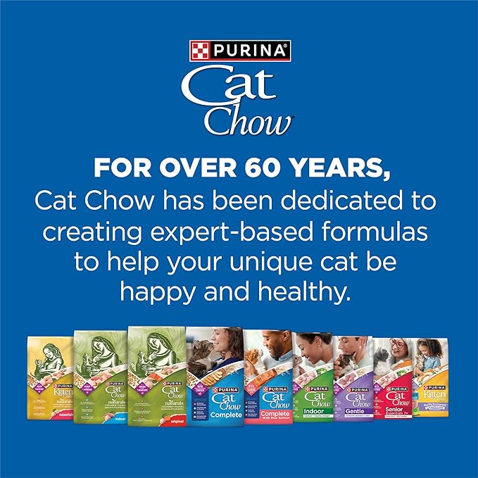 Purina Cat Chow Complete High Protein Dry Cat Food With Real Chicken - (Pack of 4) 3.15 lb. Bags
