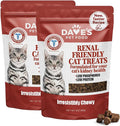 Dave's Pet Food Renal Cat Treats for Cat Kidney Support, (New Recipe!) Semi-Moist Healthy Treats with Kidney Support for Cats, Made in USA (2 Pack)