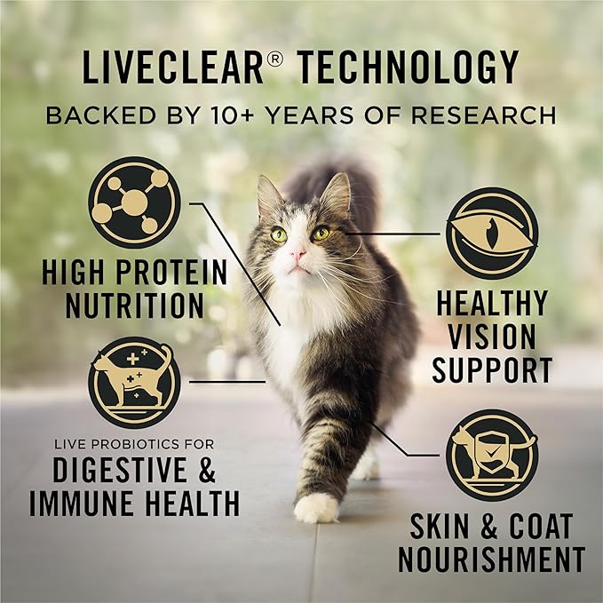 Purina Pro Plan LiveClear Cat Allergen Reducing Adult Dry Cat Food With Salmon and Rice