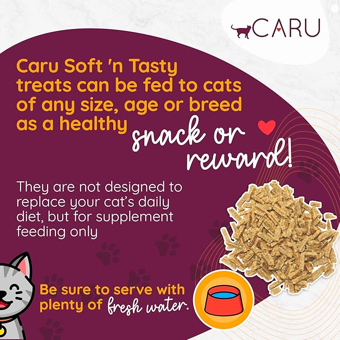 Caru - Soft ‘n Tasty Baked Bites - Variety Pack - Tuna, Chicken and Salmon - Flavorful All-Natural Treats -3 Pack