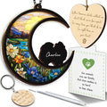 6'' Pomeranian Memorial Suncatcher, Personalized Name, Pet Ornament Window Car Hanging, Sympathy Gift for Loss of Pet, Passed Away Remembrance Gift for Dog Lovers 58-SS1
